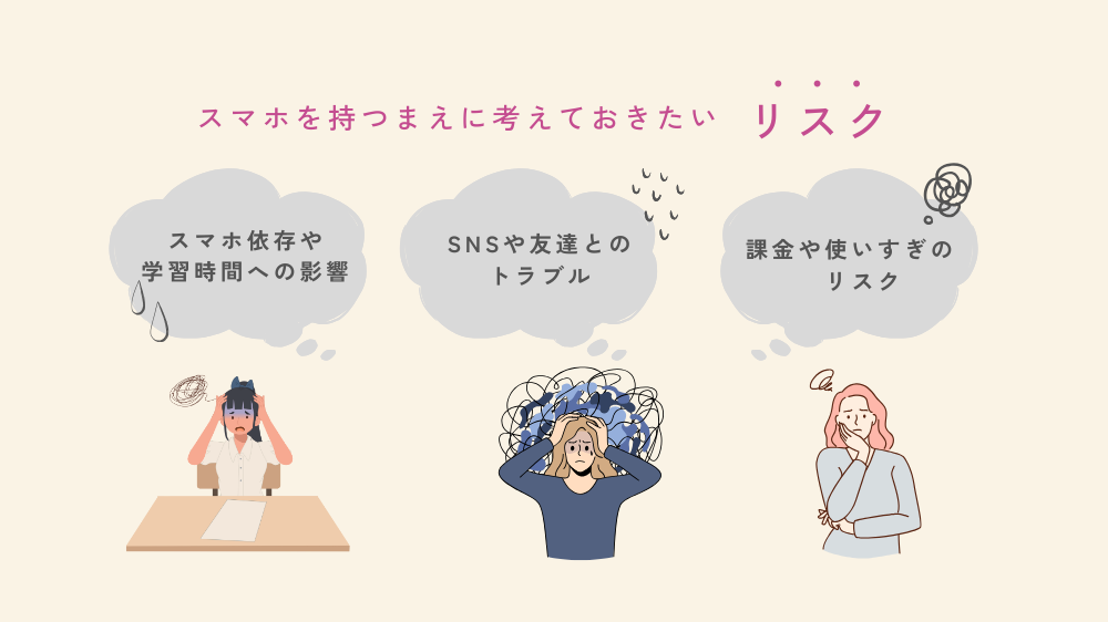 スマホを持たせる前に考えておきたいリスク