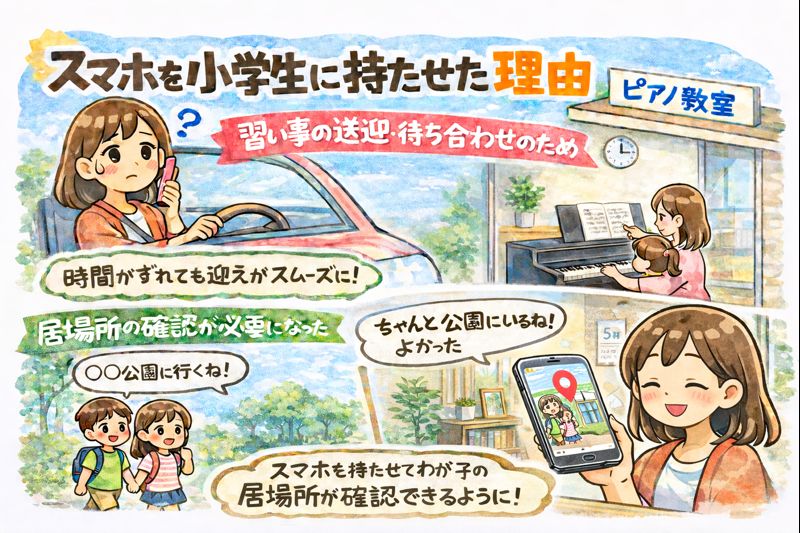 スマホを小学生に持たせた理由