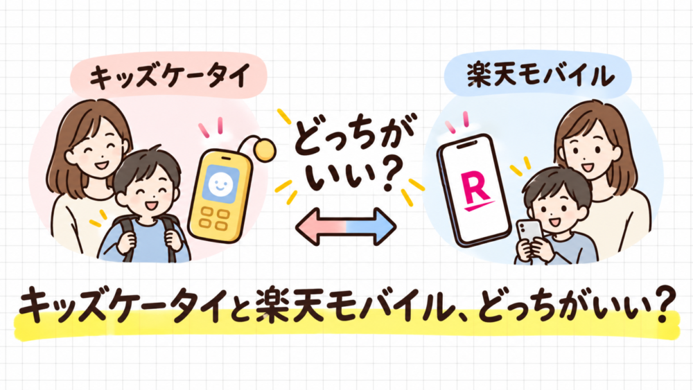 キッズケータイと楽天モバイル、どっちがいい？
