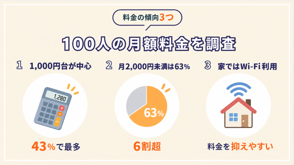 子どもの楽天モバイルは月いくら？100人の月額料金を調査